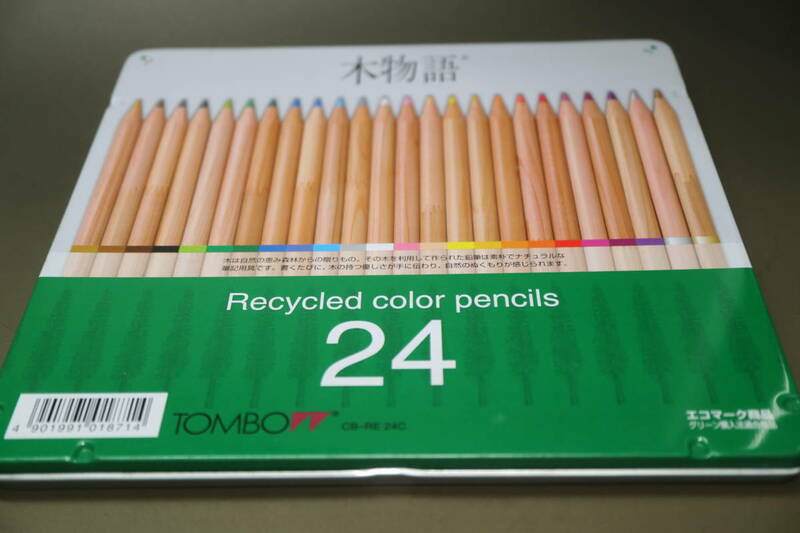 トンボ鉛筆 色鉛筆 木物語 24色 CB-RE24C