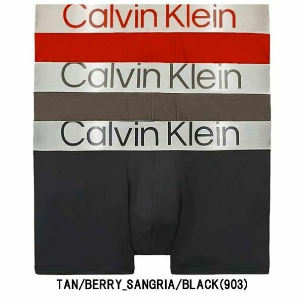 ※訳あり アウトレット★2 Calvin Klein(カルバンクライン) ローライズ ボクサーパンツ 3枚組 NB3074-903 XLサイズ
