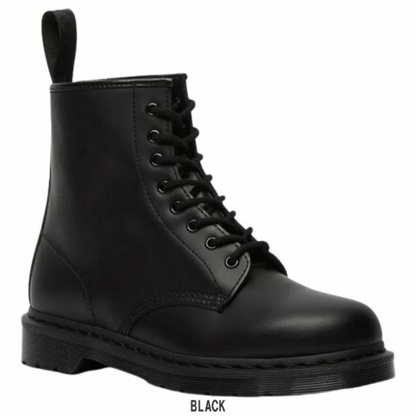 ※訳あり アウトレット Dr.Martens(ドクターマーチン)ショートブーツ モノ 8ホール 1460 MONO BOOTS 14353001 BLACK UK6(25.0cm)