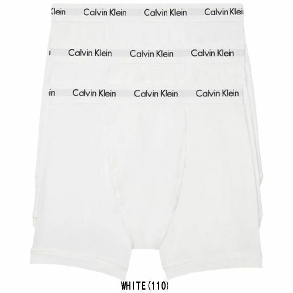 ※訳あり アウトレット★2 Calvin Klein(カルバンクライン)ck ボクサーパンツ 3枚セット COTTON STRETCH NB2616 WHITE(110) XLサイズ