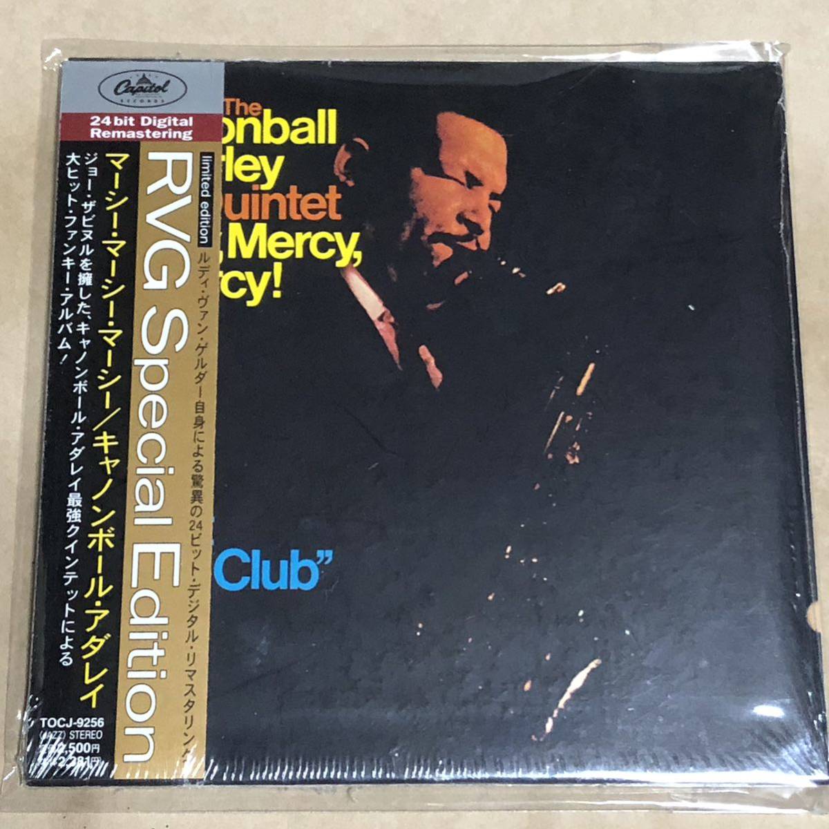 紙ジャケ★キャノン・ボール・アダレイCANNON BALL ADDERLEY「マーシー・マーシー・マーシー」シュリンク付美品RVG