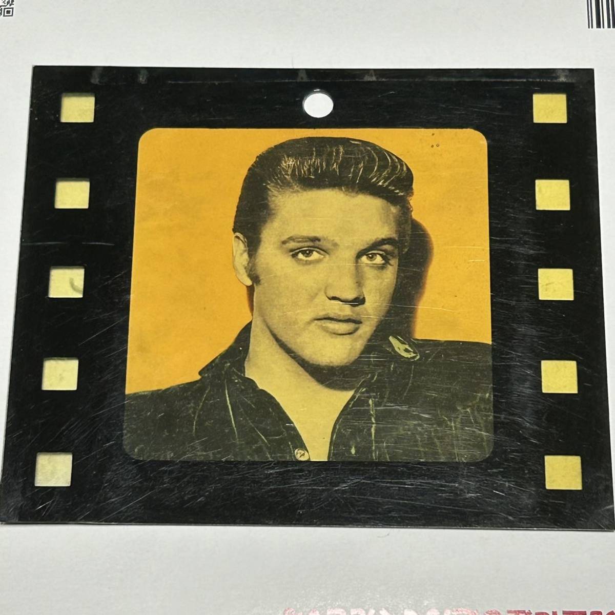 ヴィンテージ1980's ELVIS PRESLEYネガフィルム型ケース入りポートレート