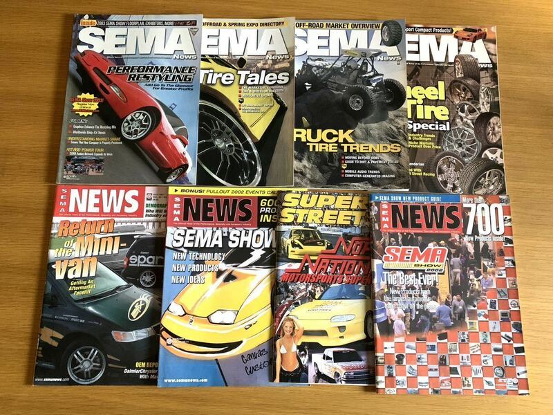 会場限定SEMA SHOW SEMA NEWS 01'〜05' NAPI NATIONALS 01'冊子カタログAPC Racing ワイスピ スポコン custom car show