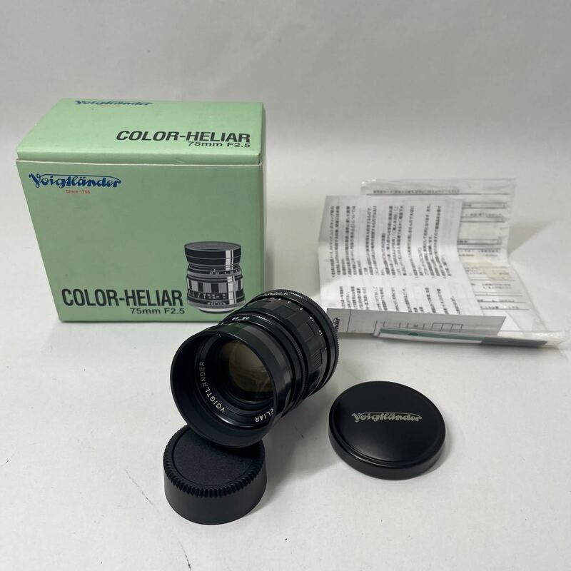 未使用品/返品不可 レンズ　Voigtlander COLOR-HELIAR 75mm F2.5 くもりあり #i50446 j1