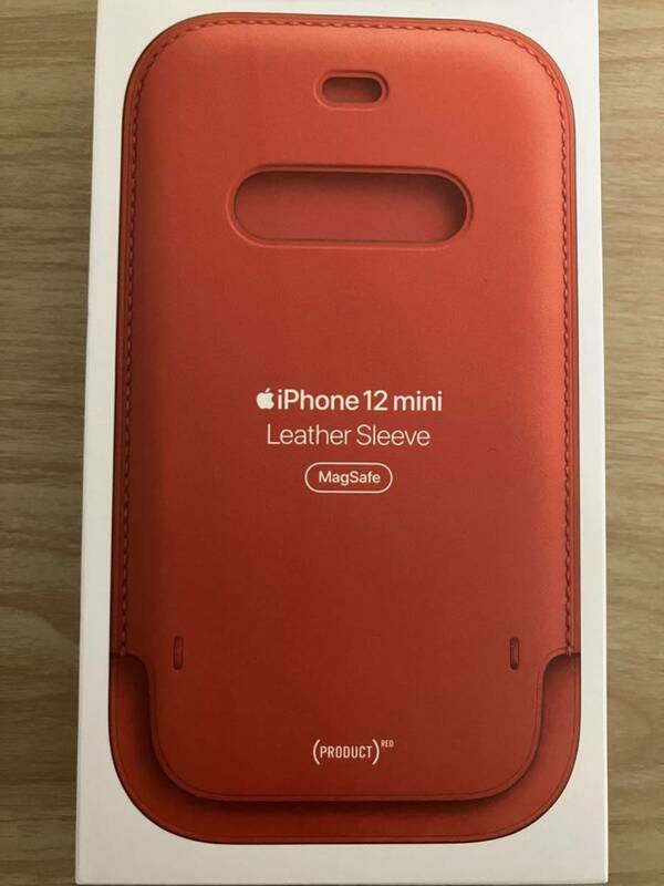 Apple 純正 iPhone 12 mini レザースリーブ スカーレット