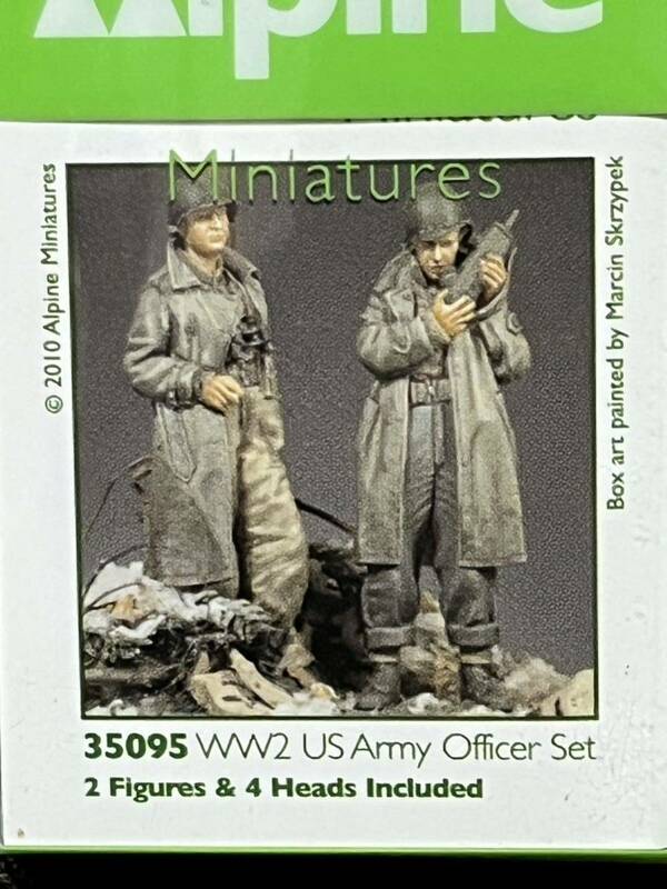 Alpine Miniatures[AM35095]1/35 WWII アメリカ軍将校セット　アルパインミニチュアズ　新品　未開封