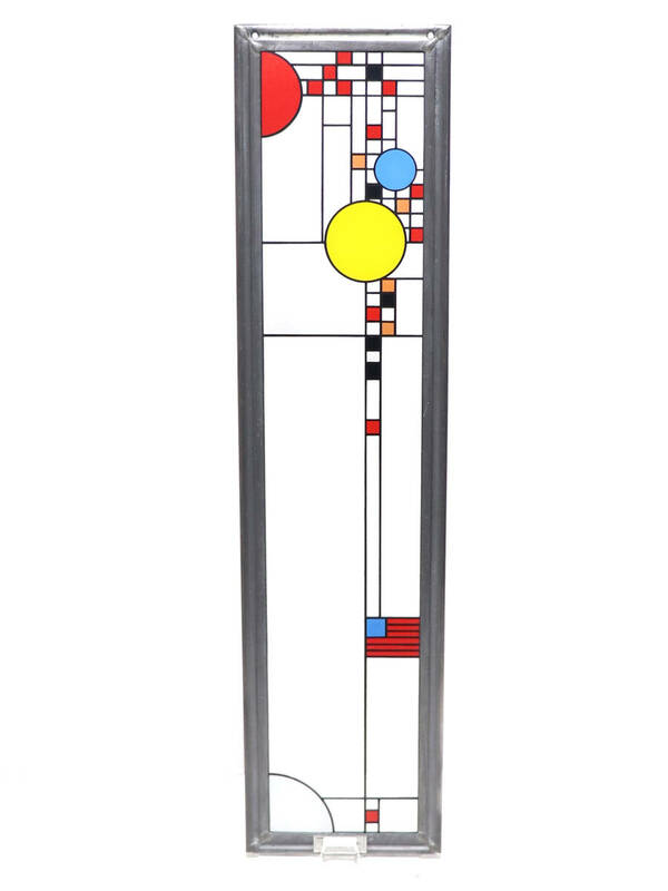 フランク・ロイド・ライト ヴィンテージ ステンドグラス 大型 クーンレイ邸 パレード グラスマスターズ社 ティファニー スタジオ トロント