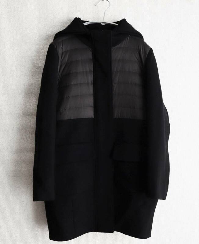 DOUBLE STANDARD CLOTHING　ダウン切り替えコート ブラック　黒　サイズ32