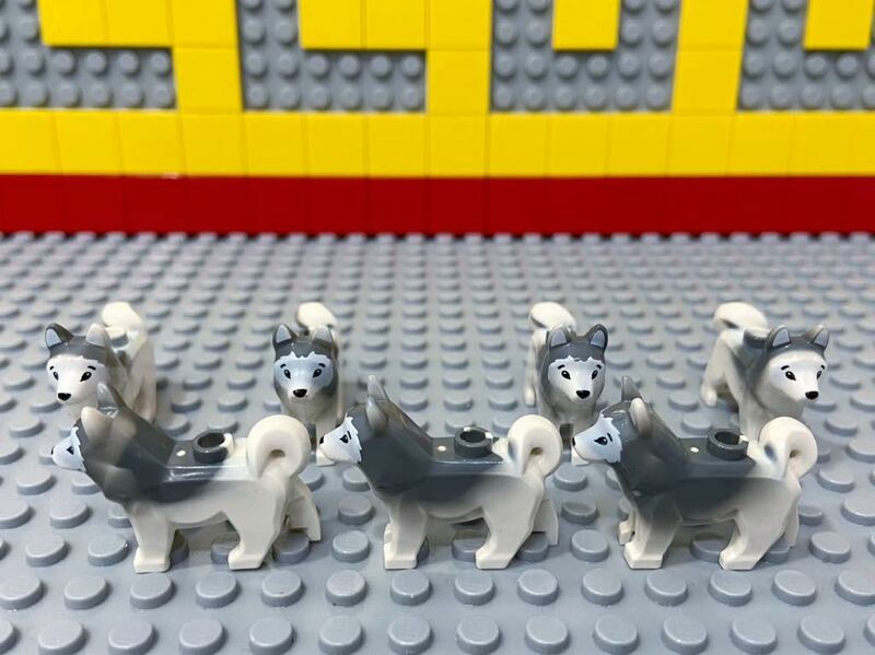 ☆犬☆ レゴ　動物ミニフィグ　大量　シベリアンハスキー　北極探検隊　( LEGO ペット 南極　B121905