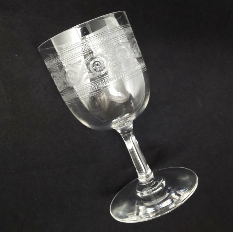 オールドバカラ BACCARAT アテニエンヌ Athenienne グラス 1客 H10.5cm 957◆フランス クリスタル リキュールグラス ワイングラス