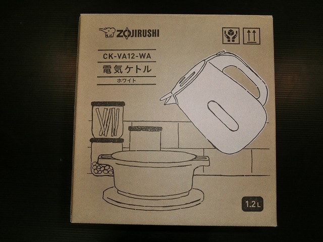 ♪♪象印（ZOJIRUSHI）　電気ケトル　CK-VA12-WA　ホワイト　1.2L【5L25】♪♪