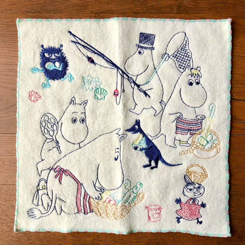 MOOMIN　丸眞　タオルハンカチ　旅の準備　ムーミン