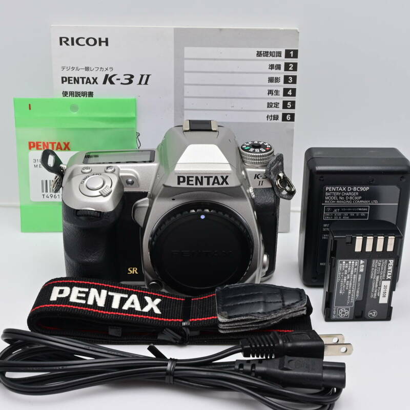 シャッター回数『5360』ペンタックス　PENTAX　K-3 II Silver Edition