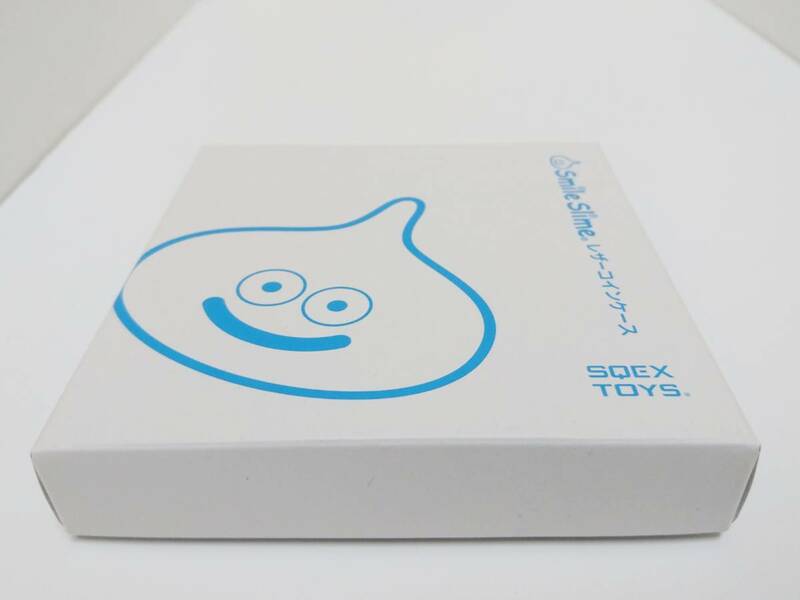 展示品+廃盤品　SQUARE ENIX　ドラゴンクエスト　Smile Slime　レザーコインケース　ブルー　スマイルスライム