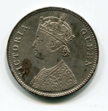 インド　1862年　１ルピー　＠103