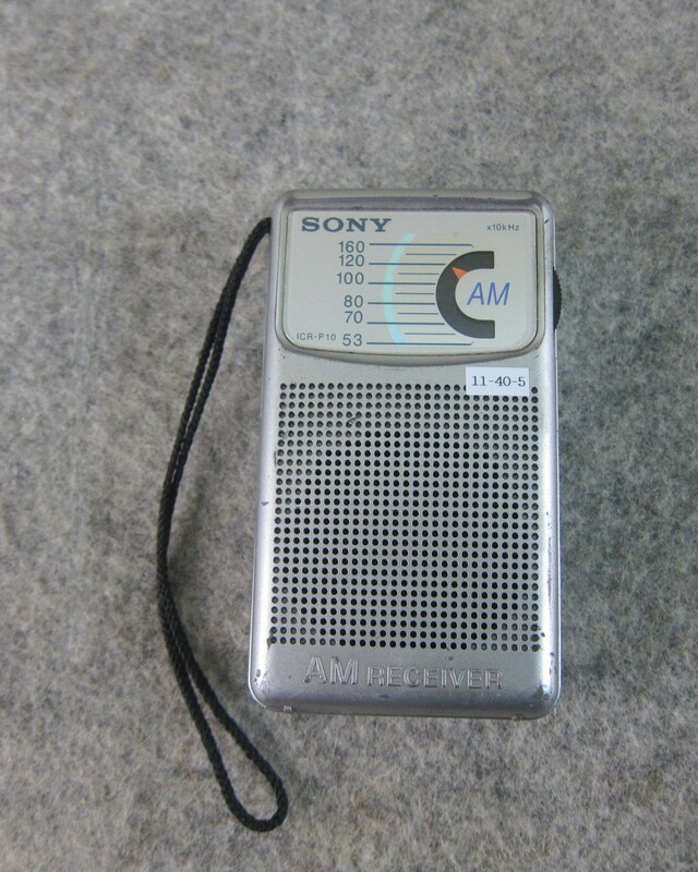 SONY ソニー AMポータブルラジオ ICR-P10 内部開放整備 受信動作確認品 11-40-5