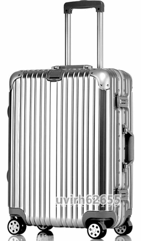 高品質★実用★軽量アルミニウムキャリーバッグ　スーツケース　キャリーケース　20インチ　シルバー