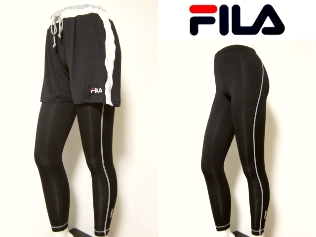 ☆送料込☆新品★FILA / レディース★２点セット★L★ショートパンツ＆レギンス★BL