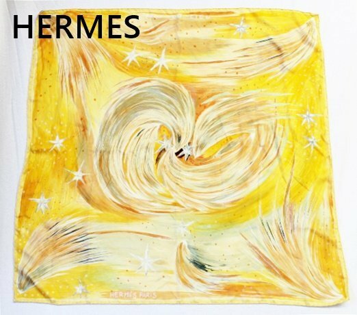 [中古]HERMES エルメス シルク100% スカーフ 送料無料