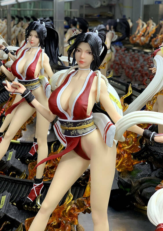 KOF 不知火舞 1/3スケール 高さ68cm 完成塗装済み 超大型ガレージキットフィギュア (忍者衣装キャストオフ可能)【即決 送料無料】