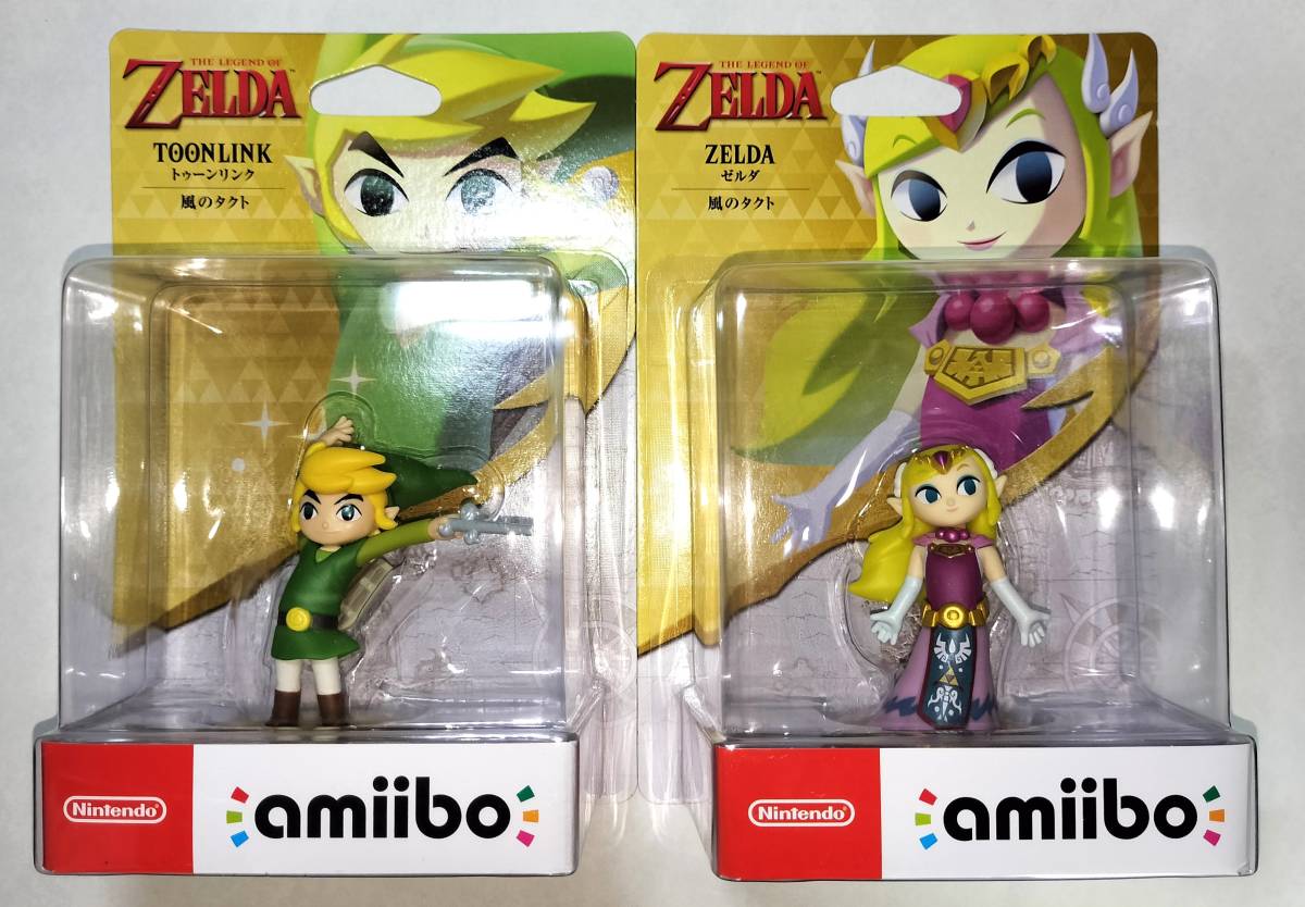 未開封新品 amiibo トゥーンリンク ゼルダ【風のタクト】ゼルダの伝説シリーズ アミーボ 2体セット