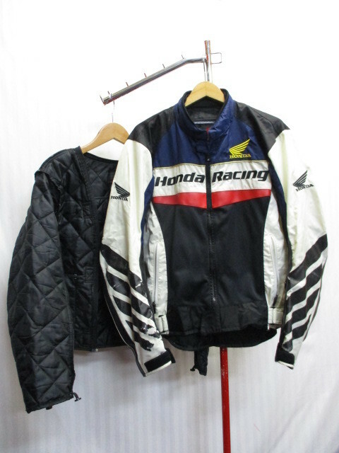 HONDA　ホンダ　中綿ライナー付きライディングジャケット　メンズM　ライダースジャケット　バイカーズジャンパー　バイクウエア　12051