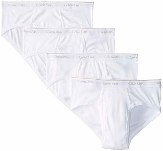 カルバンクライン Calvin Klein ローライズブリーフ4枚組 Cotton Classic 4 Low Rise Briefs U4183 ホワイト XL【並行輸入品 新品】