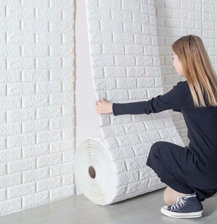高品質は、壁紙を自己付着させ、防水水分を自由に切ることができます - カビとカビ、3Dステレオウォールステッカー