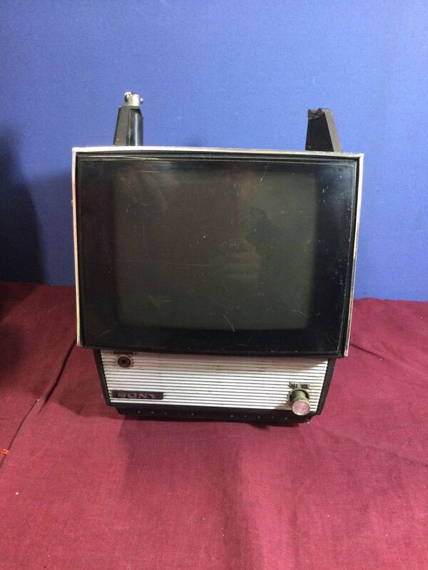 g_t P921 ★SONY/ソニー★TRANSISTOR TV RECEIVER/トランジスターテレビ Model:7-75★ブラウン管/白黒/ポータブルテレビ★難あり現状品★