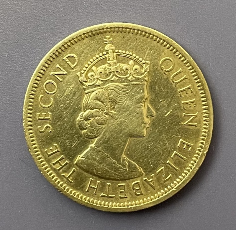 香港壹圓　1960年　1ドル　クィーンエリザベス2世