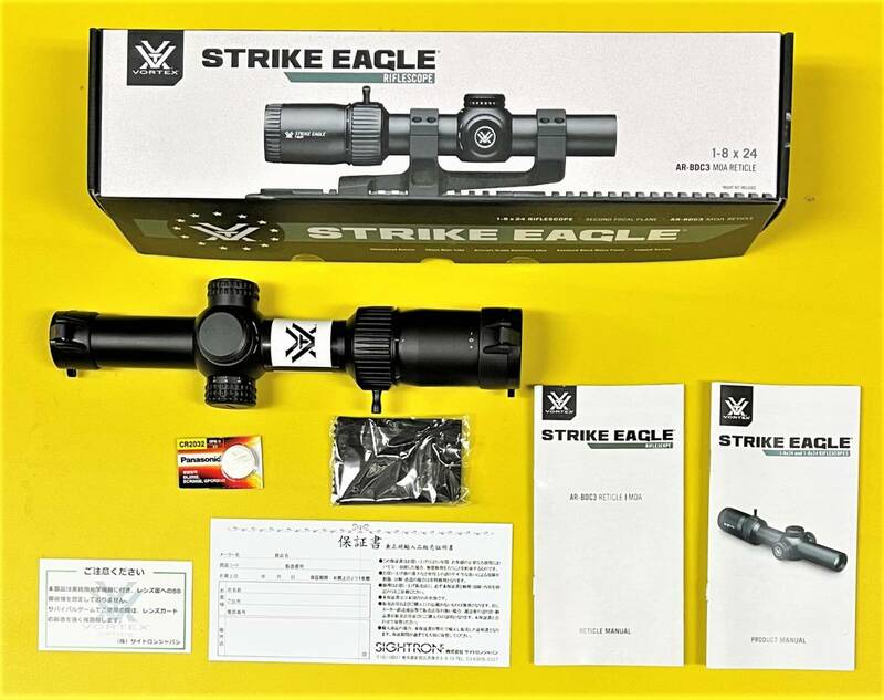 新品 VORTEX(ボルテックス) スコープ STRIKE EAGLE 1-8 / SE-1824-2 正規品
