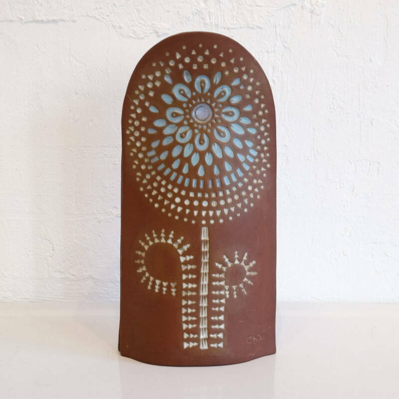 ★Chibi pottery flower design vase