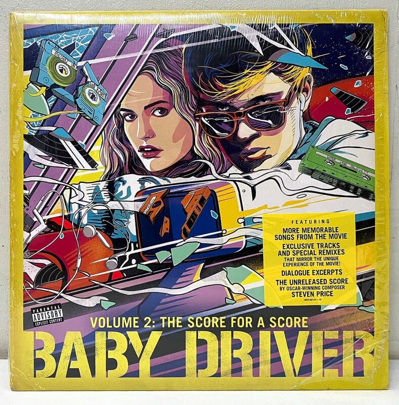 Y13312▲美品 US盤 映画 BABY DRIVER VOLUME 2 サントラ LPレコード ベイビー・ドライバー/Easy (Baby Driver Mix)/Sky Ferreira