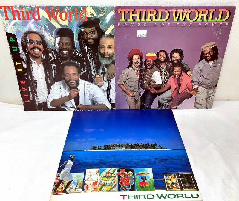 Y171312▲THIRD WORLD LPレコード 3点セット サード・ワールド/レゲエ/LIVE IT UP/YOU'VE GOT THE POWER