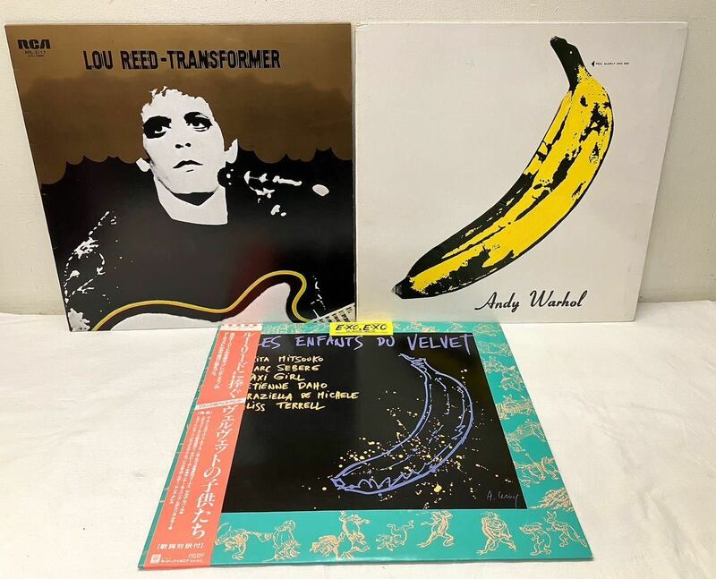 Y166312▲貴重 The Velvet Underground ＆ Nico/LOU REED LPレコード 3点セット ヴェルヴェット・アンダーグラウンド/ルー・リードに捧ぐ