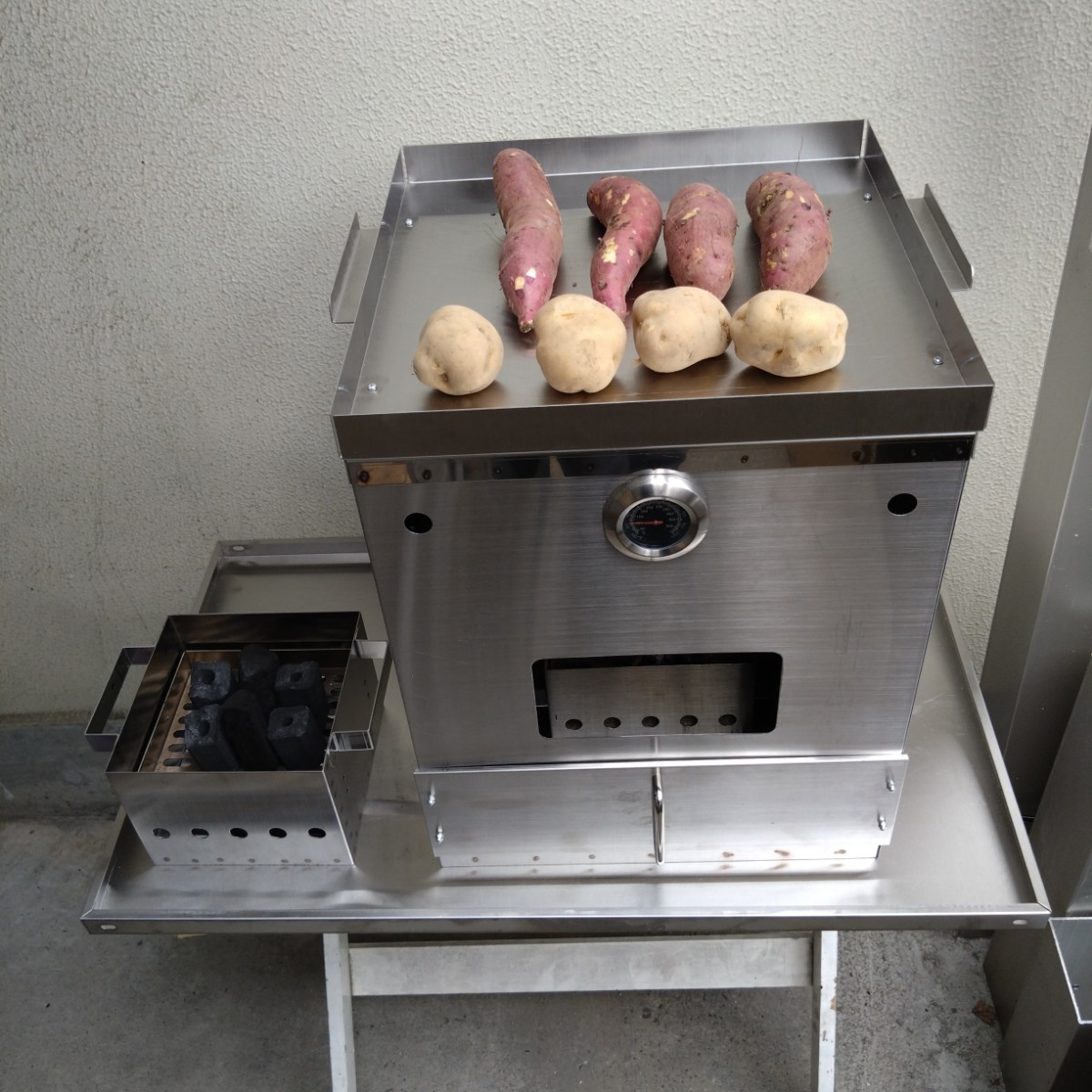 ５０００円値下げ やきいも 焼けます 送料無料 さつまいも 焼芋 炭火焼 遠赤外線 軽トラ 脱サラ 副業 イベント フェス お花見 春夏秋冬祭り
