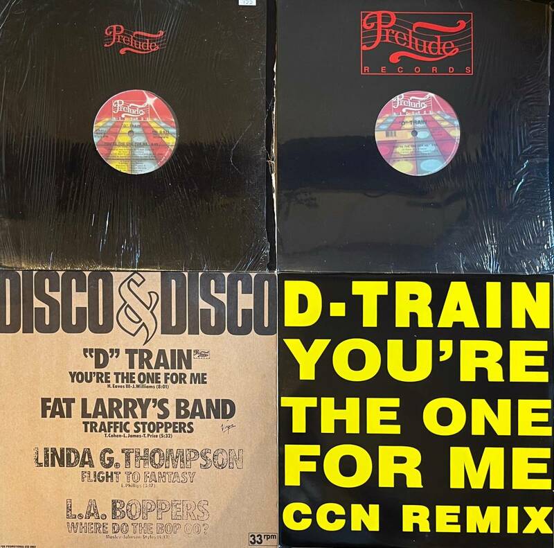 ■まとめて!■D Train / You're The One For Me シュリンク付/プロモ盤含む 12inchレコード 合計4枚セット! 80's ポスト・ディスコ