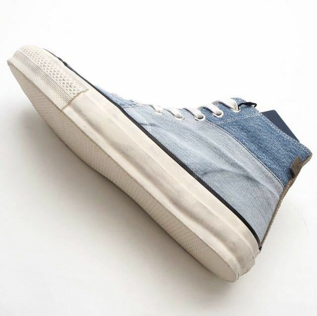 nonnative DWELLER TRAINER HI PATCHWORK USED DENIM by SPINGLE MOVE for ISETAN hobo vendor 伊勢丹 ノンネイティブ 1