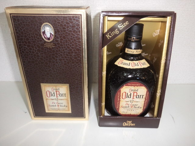 グランドオールドパー 12年　De Luxe デラックススコッチウイスキー 　Grand Old Parr　古酒　1.00L/43度/箱付き　キングサイズ