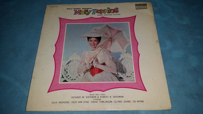 LPレコード ：MaryPoppins メリーポピンズ ディズニーレーベル オリジナルサウンドトラック 1964 音楽/オクパナ