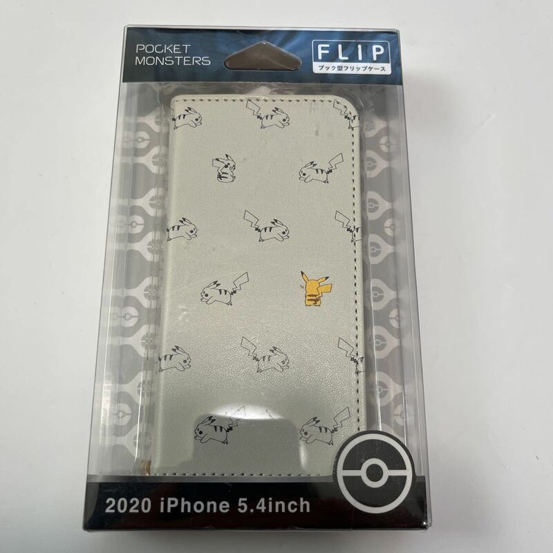 iphone 12 mini ケース　ブック型　フリップ　ポケモン　ピカチュウ