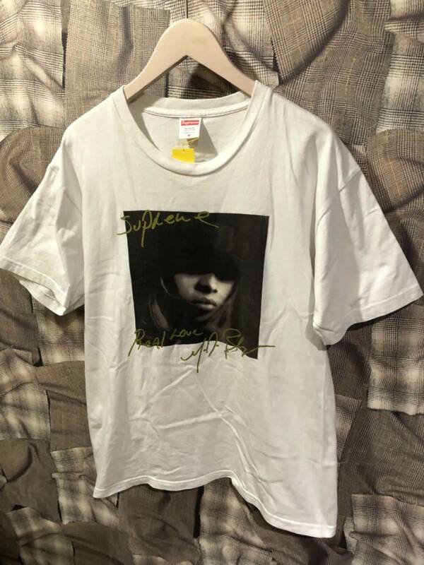 福岡出品 ★ Supreme シュプリーム 19AW Mary J. Blige Tee 半袖Tシャツ サイズM ホワイト　FK