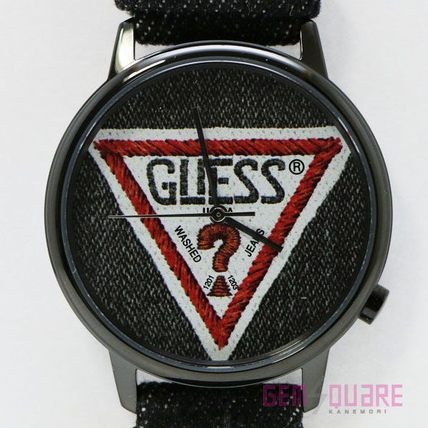 【値下げ交渉可】GUESS ゲス オリジナルズシリーズ ブラックデニム 腕時計 未使用品 V1014M2【質屋出店】