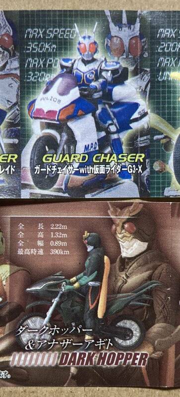 特撮メカコレクション ライダーマシンクロニクル4＆5混合2種セット （アナザーアギト 仮面ライダーG3-X） （カプセル玩具）★送料込★