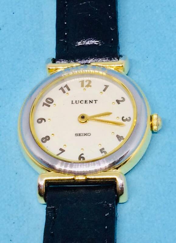 (B37)人気の時計(*'▽')セイコー・ルーセント（電池交換済み）S&Gコンビネーション・レディス腕時計USED（送料全国一律185円）素敵な時計。