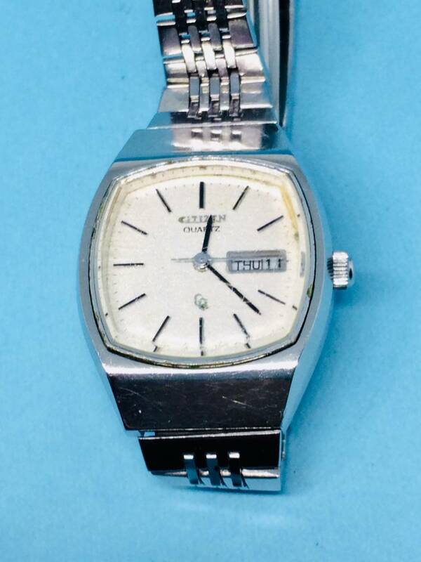 (B22)コレクションに（*'▽')オールドシチズン・SF-I-U（電池交換済み）シルバーレディス腕時計USED（送料全国一律185円）素敵な時計です。