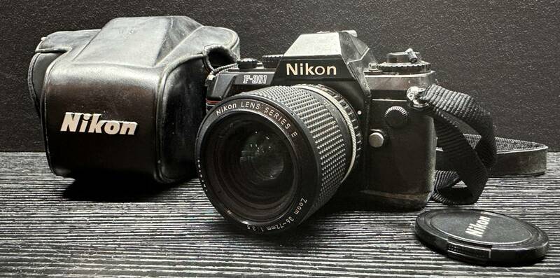 Nikon F-301 ブラック ニコン / LENS SERIES E Zoom 36-72mm 1:3.5 フィルムカメラ #1918