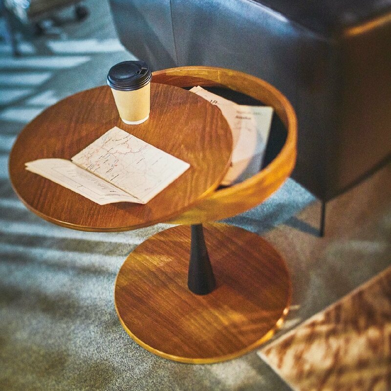 サイドテーブル カフェテーブル ナイトテーブル テーブル シンプル 木製 北欧 おしゃれ 高級感 収納 PT-616
