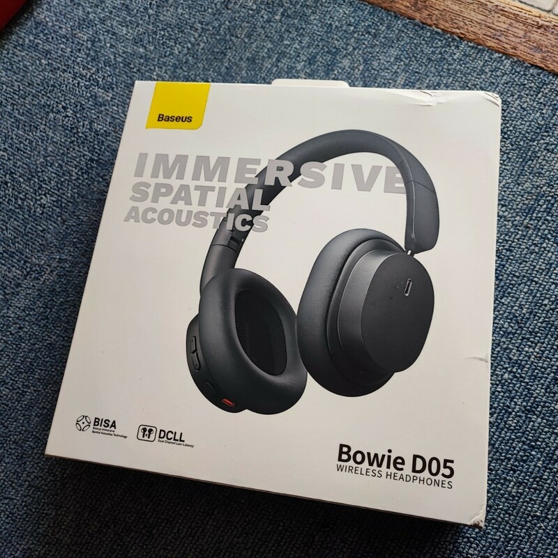 Baseus Bowie D05 Bluetoothヘッドセットワイヤレスヘッドフォン HiFiステレオBISA 3Dオーディオ低レイテンシーオーバーイヤーヘッドセット