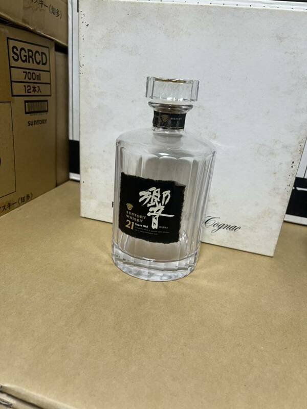 サントリー HIBIKI 21年ウイスキー 空 瓶 古酒